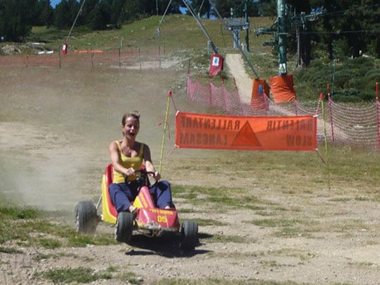 Activité Devalkart à Font-Romeu, à la station des Airelles