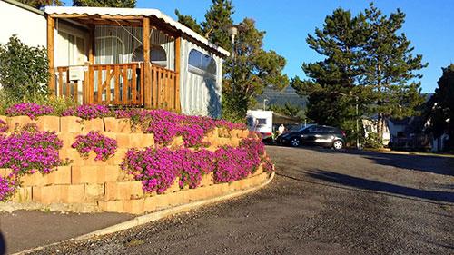 Entrance of the 3-star Ilisa Campsite in the Pyrenees Orientales