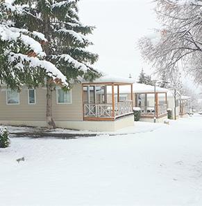 Location de mobil-home en hiver, au camping Ilisa près de Font-Romeu