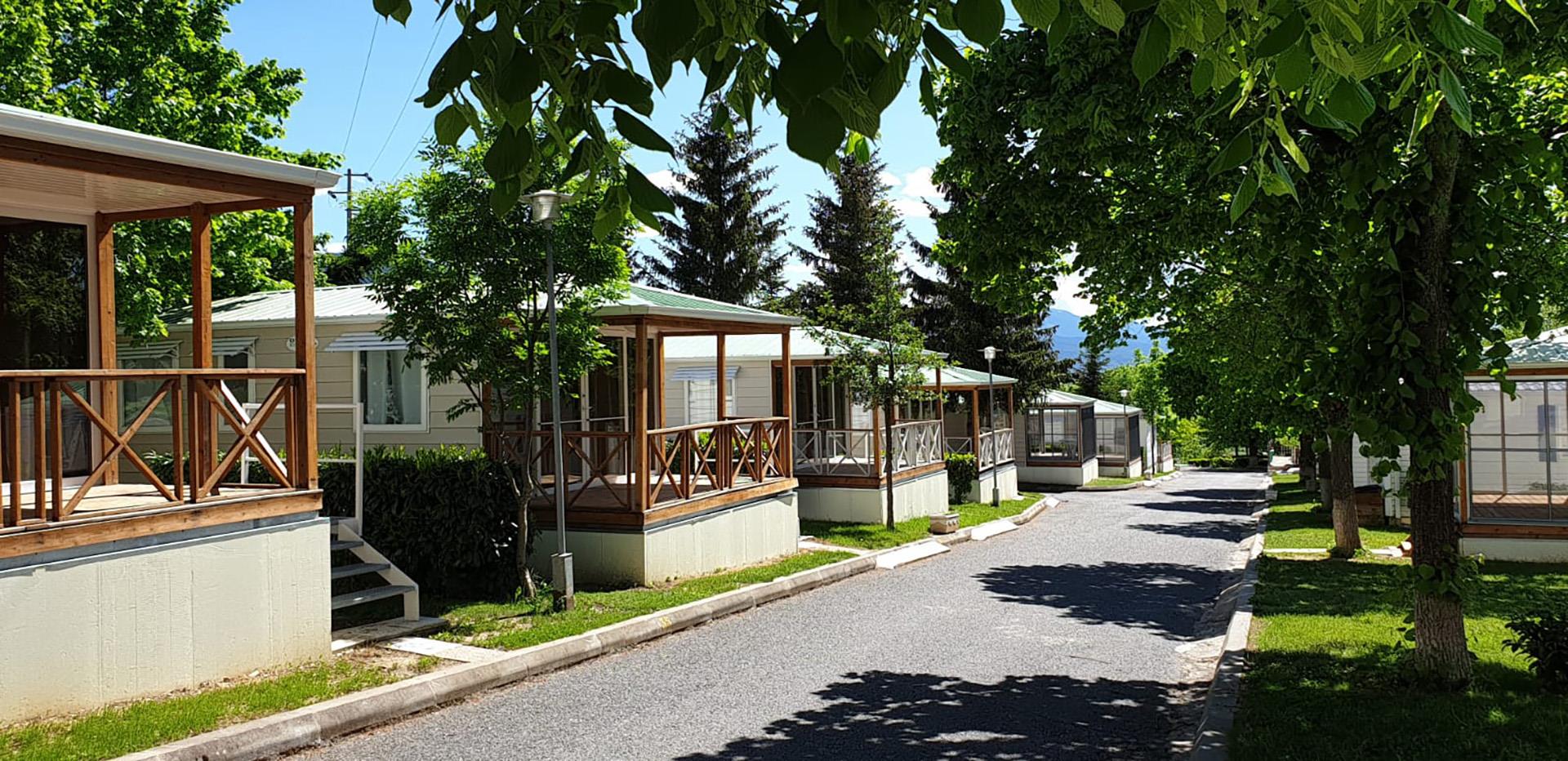 Mobile homes to rent at the Campsite Ilisa in the Pyrenees Orientales